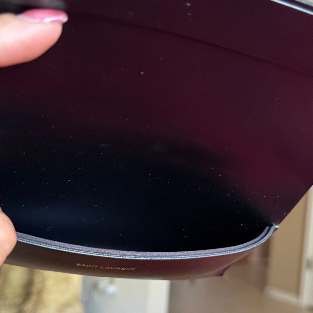 Saint Laurent Black Leather Authentic Sunglasses case. - Picture 6 of 7